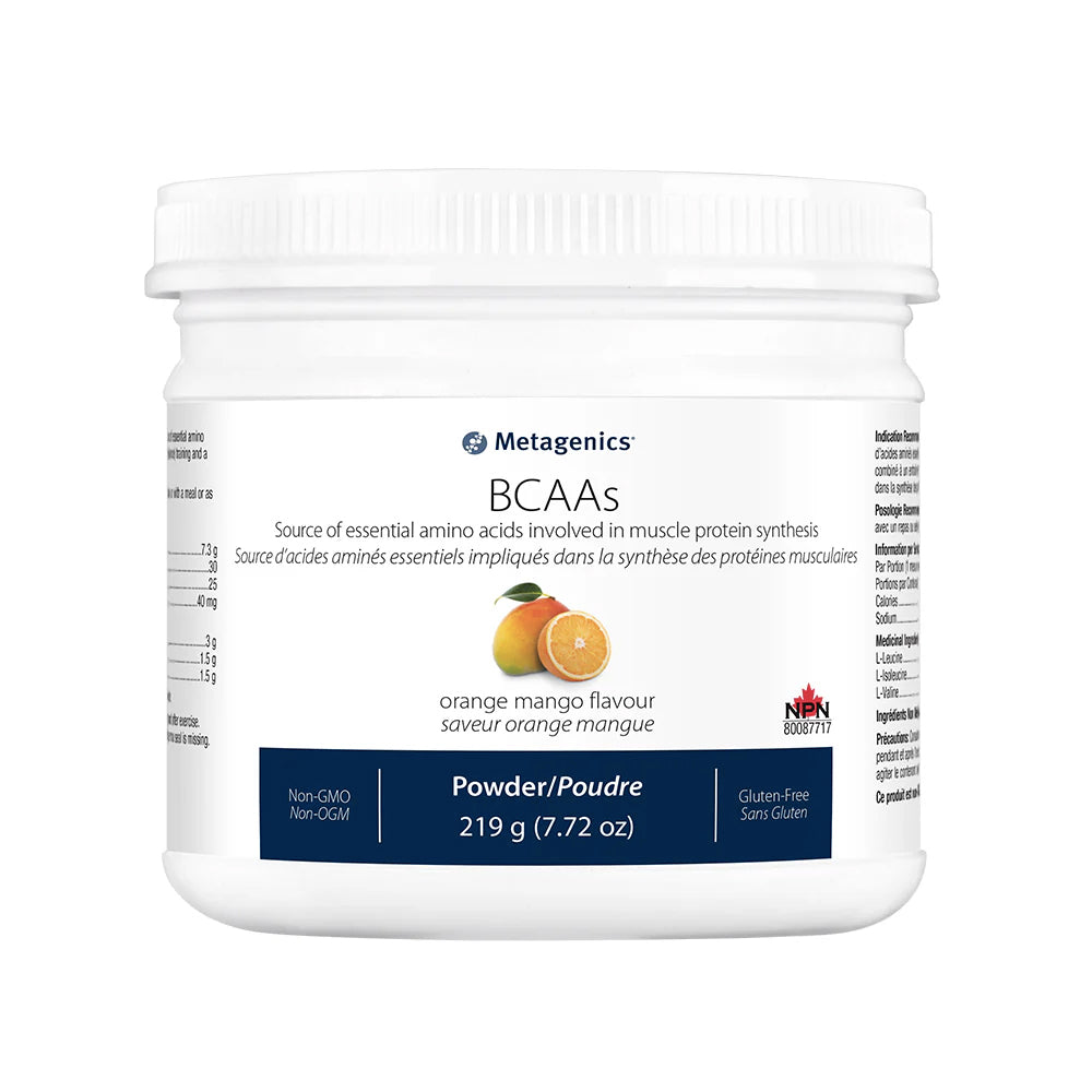 BCAA - Poudre Orange et Mangue - Metagenics - 219g